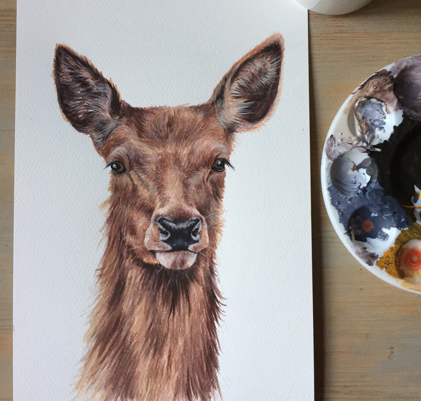 Red Deer - Wildlife Painting